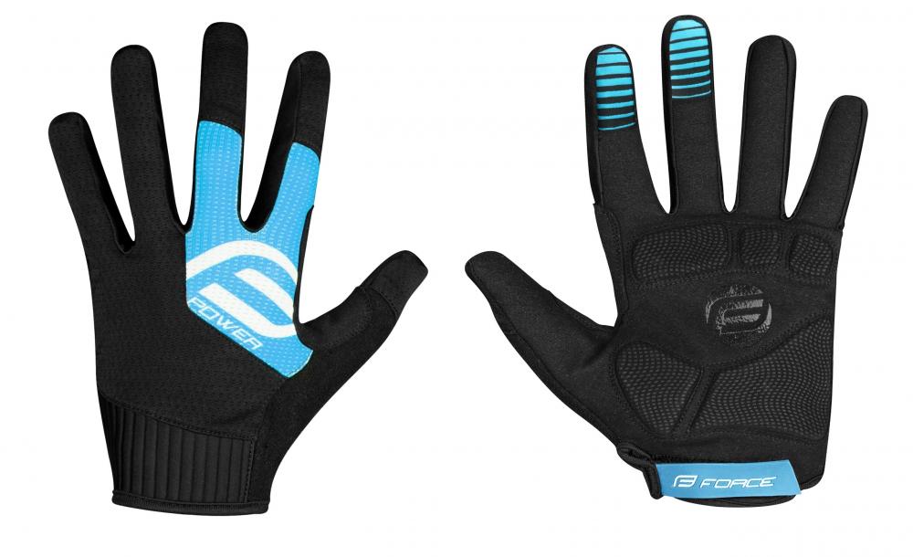 Force MTB Power rukavice čierna / modrá