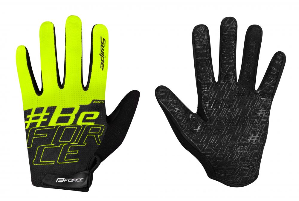 Force Swipe MTB rukavice čierna / fluo