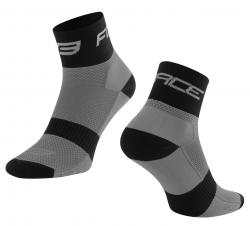 Force Sport 3 cyklistické ponožky sivé/èierne