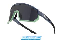 FORCE Drift okuliare, stormy blue-mint, čierne kontrastné sklá