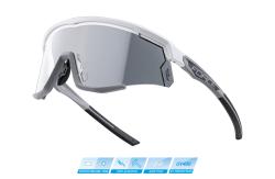 Force Sonic cyklistické okuliare biela/šedá, fotochromatická sklá