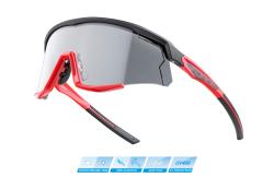 Force Sonic cyklistické okuliare čierna/červená, fotochromatické sklá
